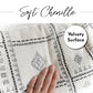 Chenille Soft Off White Check Pattern Throw Lumbar Pillow Cover 14x36