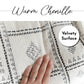 Chenille Soft Cozy Two Sided White Black Blanket 55x65