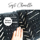 Chenille Soft Black Pattern Throw Pillow Cover