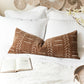 Chenille Soft Brown Pattern Throw Lumbar Pillow Cover 14x36