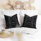 Chenille Soft Black Pattern Throw Pillow Cover