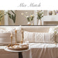Handmade Cream Chevron Lumbar  Pillow Cover 14x36