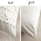 Handmade Off White Woven Square Pillow Cover 20x20 22x22