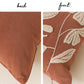 Velvet Soft Brick Red Flower Pattern Lumbar Throw Pillow Cover