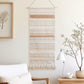 Serene Boho Woven Long Wall Hanging - Cream